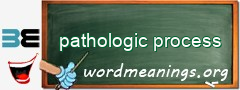 WordMeaning blackboard for pathologic process